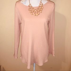 Eileen Fisher top with free Iman necklace multi